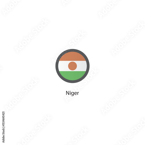 Round icon of Niger flag. Simple vector illustration. Free Download Round icon of Niger flag. Simple vector illustration. - GFXLoad