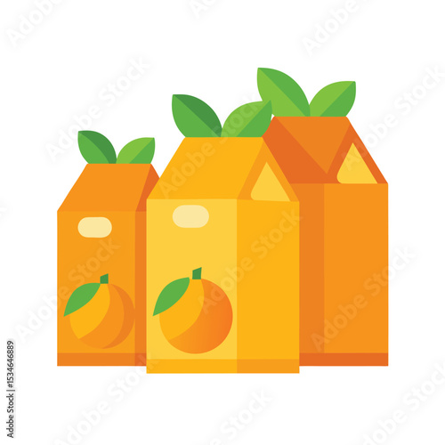 Orange Juice Packaging Design Carton Variations and Sizes