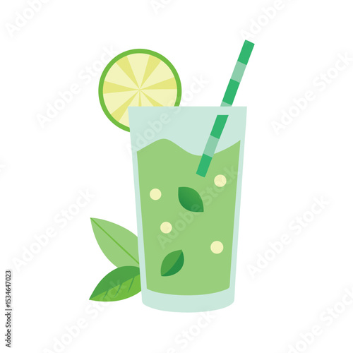 Refreshing Green Lime Mint Drink A Cool Summer Beverage Recipe