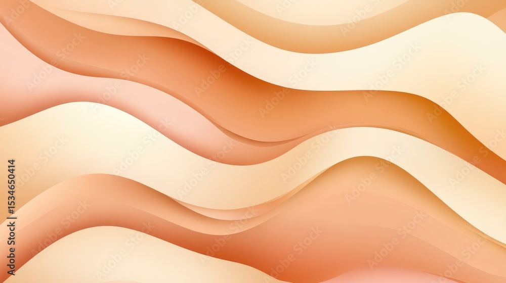 Obraz premium Flat color background in solid beige with soft lighting gradient and smooth texture