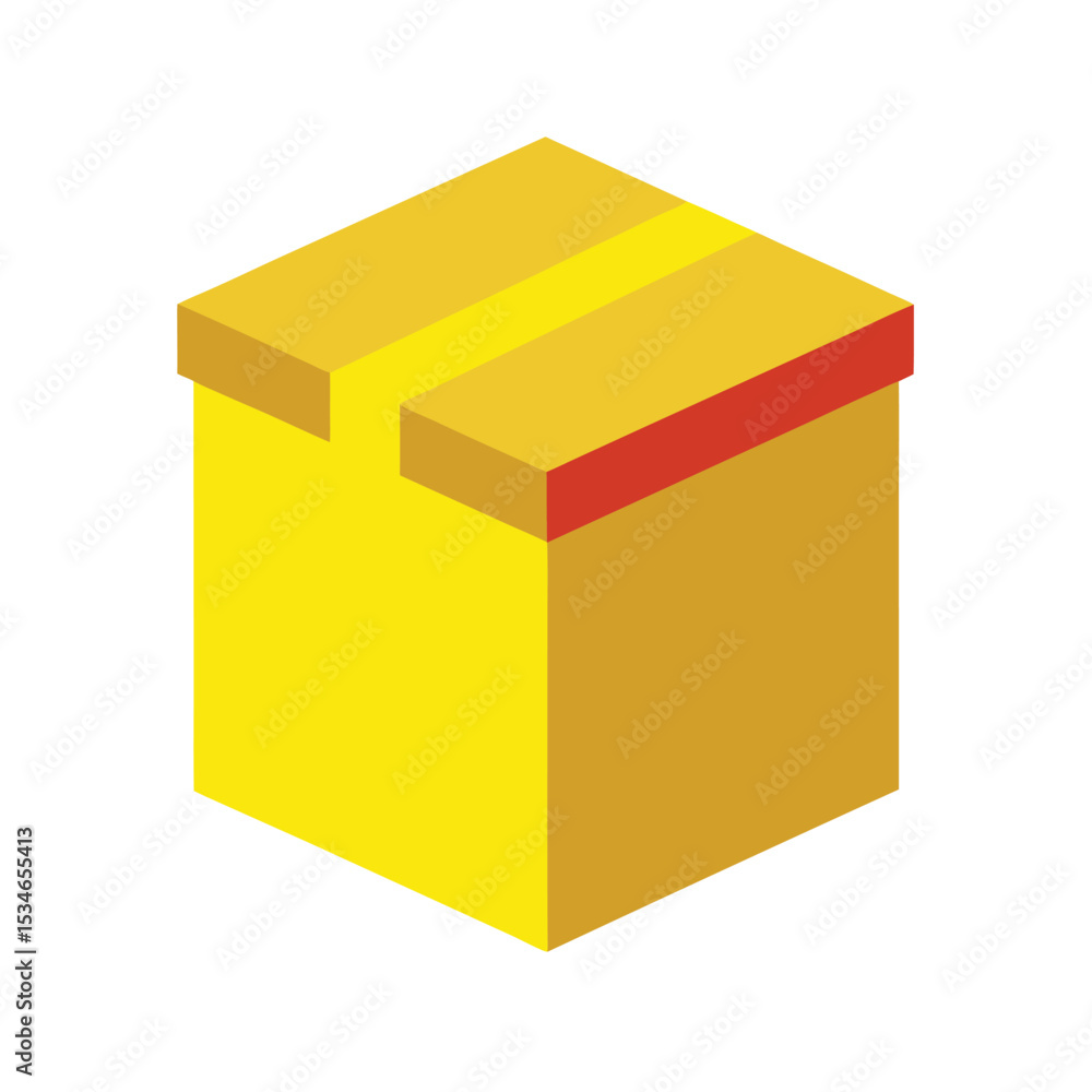 Fototapeta premium Sealed Cardboard Box Packaging, Delivery, and Shipping Solutions