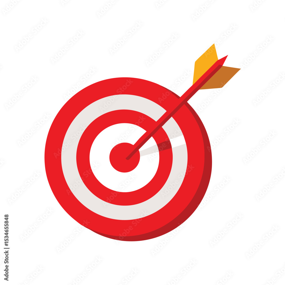 Achieve Your Goals Target, Arrow, and Success Illustration Achieve Your Goals Target, Arrow, and Success Illustration
