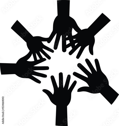 Team work set of web icons in line style. Teamwork and business cooperation icons for web and mobile app. Partnership, synergy, interaction, management, collaboration, meeting, workplace and mor