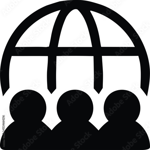 Team work set of web icons in line style. Teamwork and business cooperation icons for web and mobile app. Partnership, synergy, interaction, management, collaboration, meeting, workplace and mor