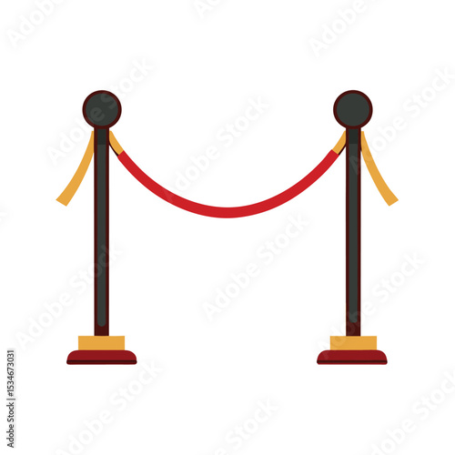 Elegant Red Rope Stanchions VIP Entrance, Event Access Control, Luxury Barrier