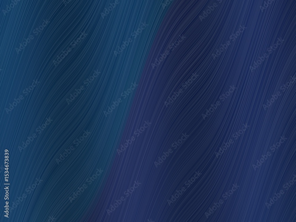 Fototapeta premium Abstract background with diagonal, wavy lines in shades of dark blue and teal, creating a sophisticated and elegant design.