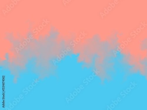 Abstract pastel background with a soft, blended gradient of coral and light blue, creating a dreamy and airy atmosphere.