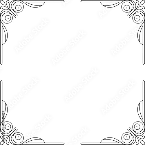 Decorative Vector Corner Framers – Isolated Ornamental Border Elements for Design and Craft Projects

