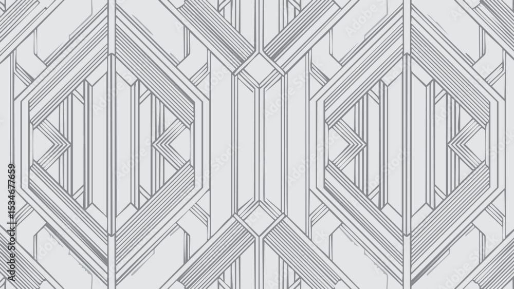 Obraz premium Minimalist Geometric Lines Pattern