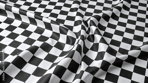 black and white checkered flag