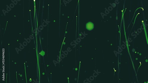 green light with fractal