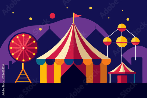 circus tent vector illustration