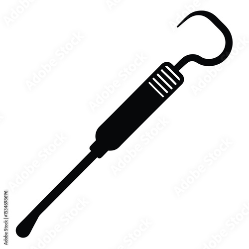 dentist element isolated saliva ejector on white background