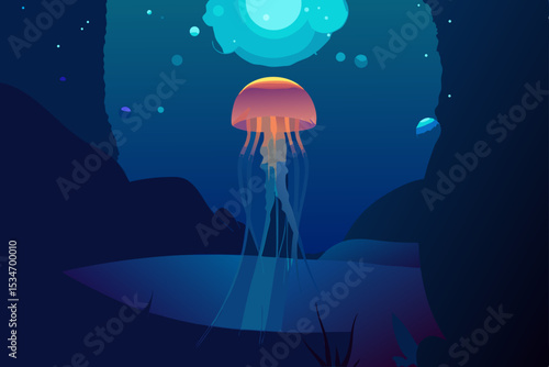 jellyfish in the water