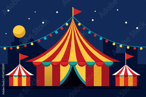 circus tent vector illustration
