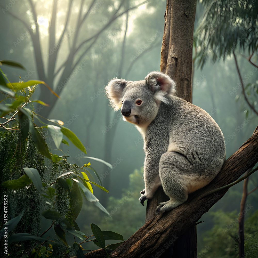 Fototapeta premium koala bear in tree