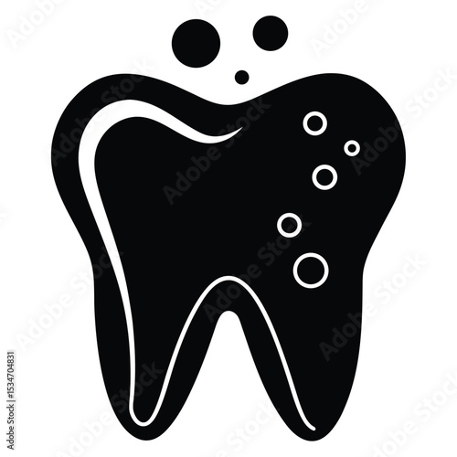 dentist element isolated fluoride foam on white background