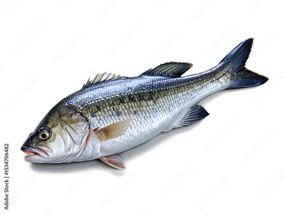 Fototapeta premium Freshwater Largemouth Bass High-Resolution Stock Photo