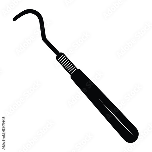 dentist element isolated scaler tool on white background