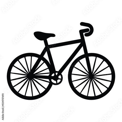 Simple and sleek, this blue bike icon silhouette captures the essence of cycling with clean lines and a modern touch—perfect for apps, signs, or sporty graphics.
