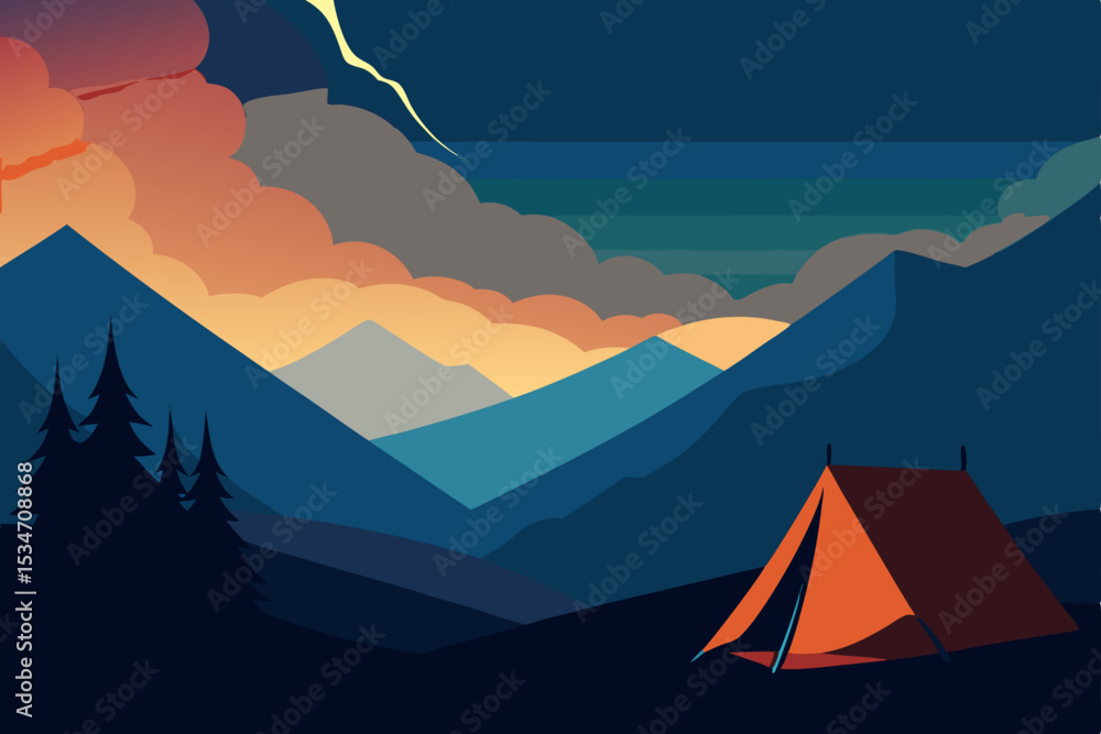 mountain landscape with mountains mountain landscape with mountains