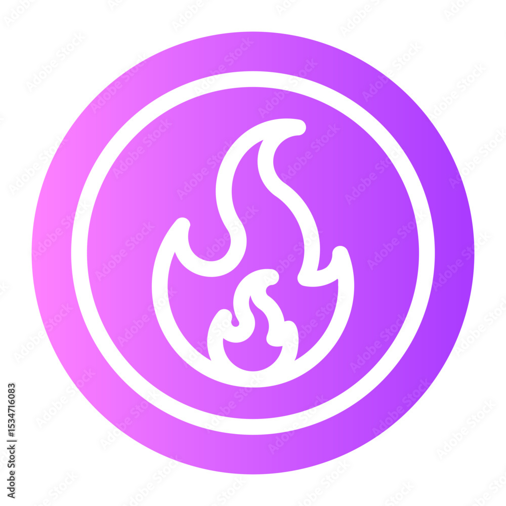 Obraz premium fiammable gradient icon