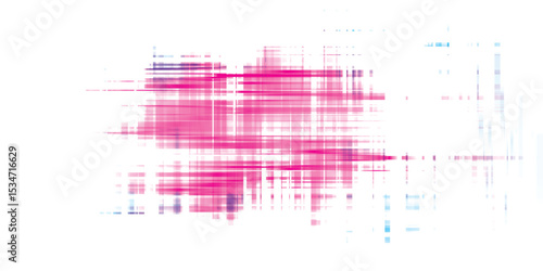 Abstract ink stained effect from defect printing on white paper graphic illustration.