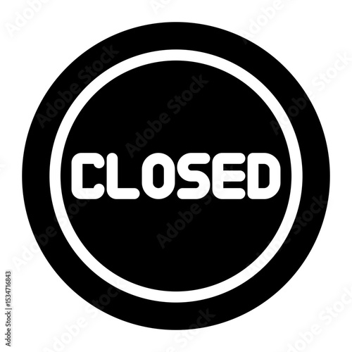 closed glyph icon