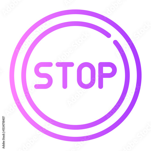 stop gradient icon