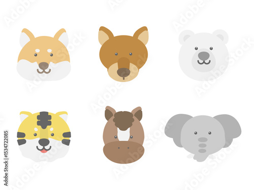 動物　アイコン　イラストセット