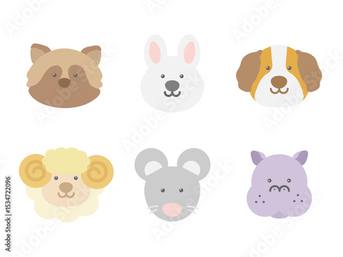 動物　アイコン　イラストセット
