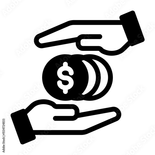 Financial Safety Net Icon - Secure Future Funds (Mixed Style)
