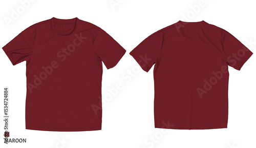 Fotografie maroon t-shirt mockup