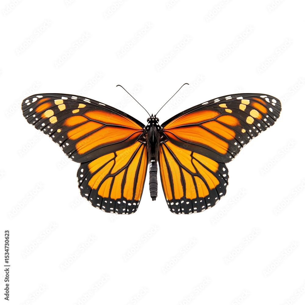 Obraz premium Monarch Butterfly, isolated on a background,