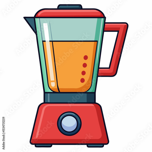 blender vector illustration isolated on white, kitchen utensil, suitable for icon, graphic element, and others