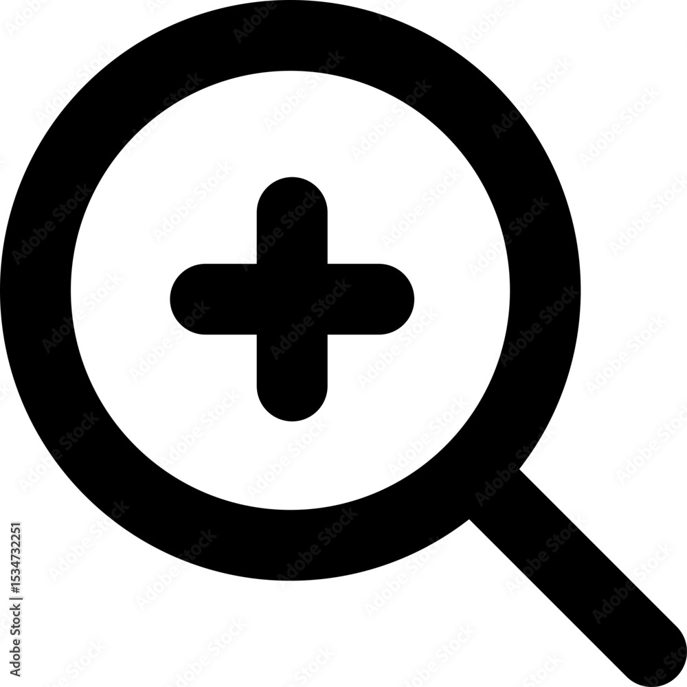 Fototapeta premium zoomin vector ui icon