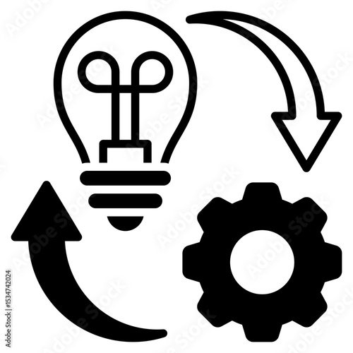 Implementation outline mixed icon