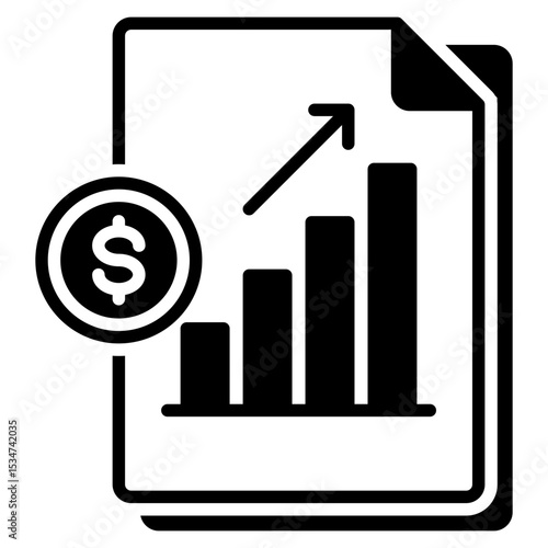 Sales outline mixed icon