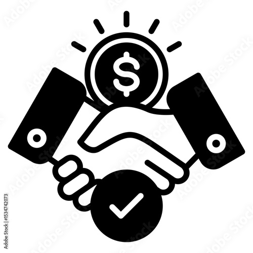 Acquisition outline mixed icon