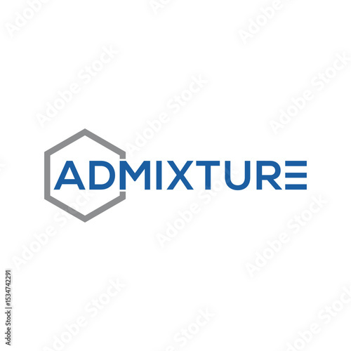 hexagon and modern business logo design.