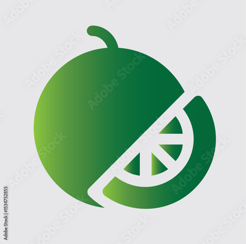 WATERMELON icons and logos about nature and its surroundings
