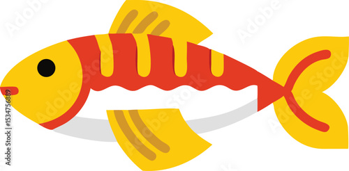 Serpae tetra fish illustration detailed vector graphic