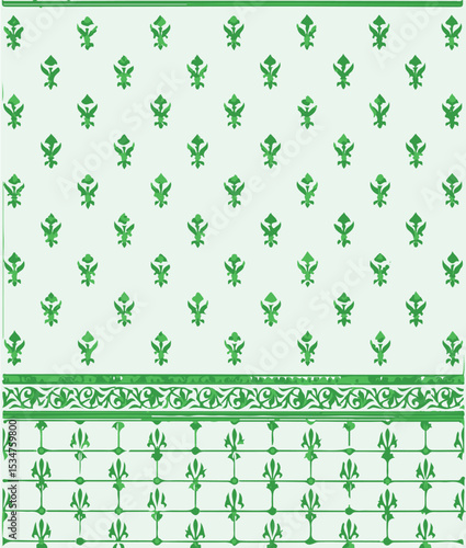 Seamless pattern, tileable floral holiday country cottage print, English countryside flowers theme for wallpaper, gift wrapping paper, scrapbook, fabric and product design inspiration