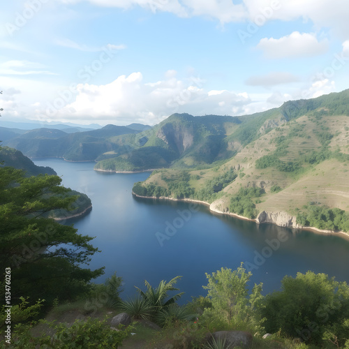 Wallpaper Mural lake in the mountains Torontodigital.ca