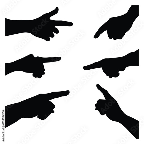Man in Suit Silhouette Holding Gun - Detective or Bodyguard Vector