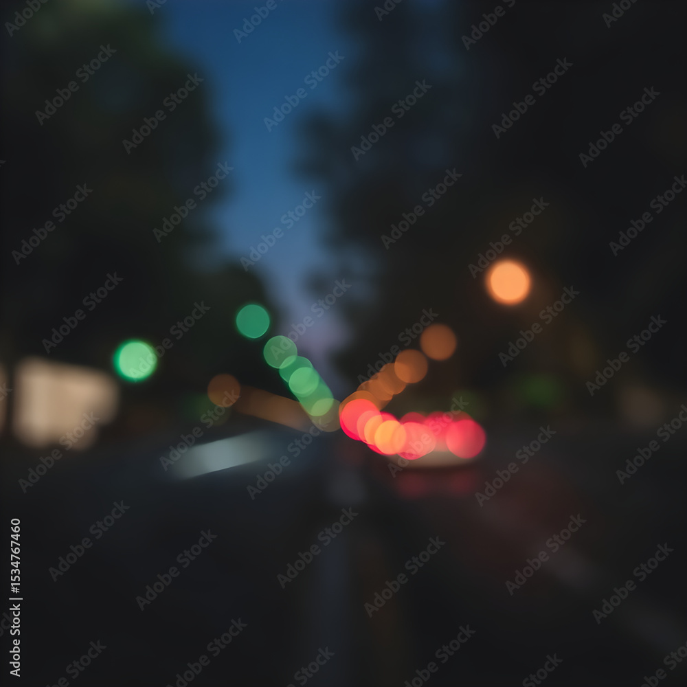 Fototapeta premium traffic lights at night
