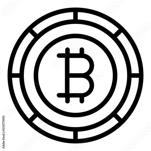 bitcoin icon line