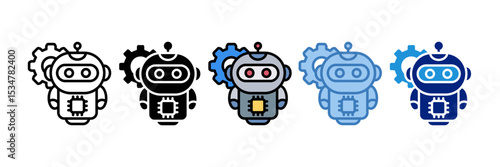 Robotics Icon Element For Design
