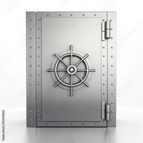 Strongroom steel door with wheel handle modern security safe vault bank