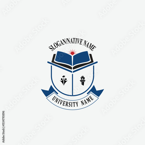 3046 educational logo school college university learning institute book academy organization [Converted]